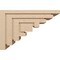 Ekena Millwork 12"W x 36"D x 24"H Classic Landon Rough Cedar Woodgrain TimberThane Corbel, Primed Tan CORUR12X36X24LANRCPR - alternate 4